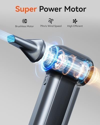 WOLFBOX MF100 Compressed Air Duster, 150000RPM Turbo Fan - Image 2