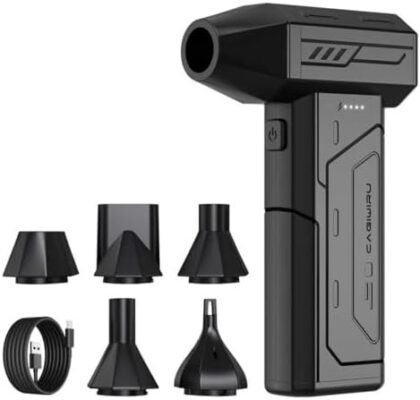Compressed Air Duster,130000RPM Super Power Cordless Air Duster